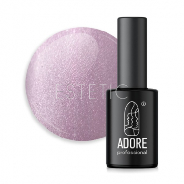 Гель-лак ADORE Gel Polish Cat’s Eye Mm-15 вітражний, котяче око металевий бузковий, 8 мл