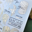 Слайдер для нігтів RichcoloR FOIL 65 фольгований, золоті мазки, написи