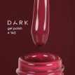 Гель-лак Dark gel polish 140 приглушенный вишневый, 6 мл