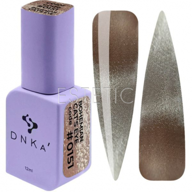 Гель-лак DNKa Gel Polish # 0151 Bohemian Cat`s Eye кошачий глаз, 12 мл