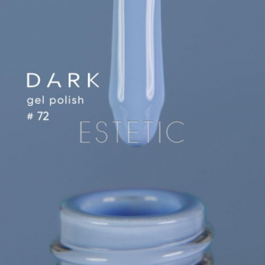 Гель-лак Dark gel polish  72 голубой холодный, 6 мл