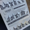 Слайдер-дизайн UAslider Color and Foil 324 цвет+фольга серебро, френч кожа Змеи