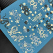 Слайдер-дизайн UAslider Color and Foil 335 цвет+золото, Змеи, снежинки