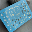 Слайдер-дизайн UAslider Color and Foil 336 цвет+фольга золото, металлическое сплетение, снежинки