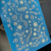 Фото 3 - Слайдер-дизайн UAslider Color and Foil 015 цвет+фольга золото, снежинки, металлические нити