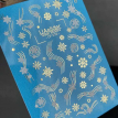 Слайдер-дизайн UAslider Color and Foil 015 цвет+фольга золото, снежинки, металлические нити