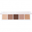 Тіні для повік 5 тонів Bless Beauty Matte & Shimmer 01 Brown, палетка 9,8 г