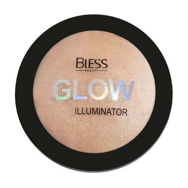 Хайлайтер для лица запеченный Bless Beauty GLOW Illuminator 01 Natural, 12г