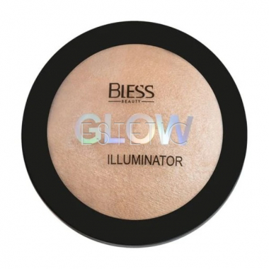 Хайлайтер для лица запеченный Bless Beauty GLOW Illuminator 02 Light Shadow, 12г