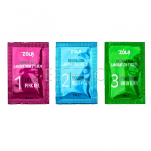 Набор для ламинирования ZOLA Color Lab Step 1, 2, 3 в саше, 3 x 1 мл