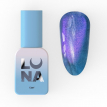 Гель-лак LUNA Color №255 Cat Eye котяче око вітражний блакитно-фіолетовий, 13 мл