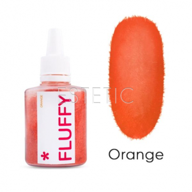 Бархатная пудра для ногтей Easy Fluffy Orange оранжевая, 3 г