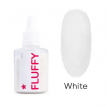 Бархатная пудра для ногтей Easy Fluffy White белая, 3 г