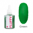 Бархатная пудра для ногтей Easy Fluffy Green зелёная, 3 г