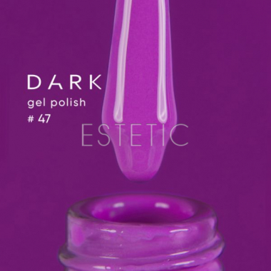 Гель-лак Dark gel polish  47 яркий насыщенный лиловый, 6 мл