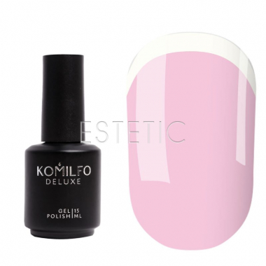 KOMILFO База Color French Base 027 камуфлирующая нежная розово-лиловая, 15 мл