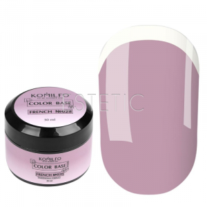 KOMILFO База Color French Base 028 камуфлирующая пудровый, 30 мл