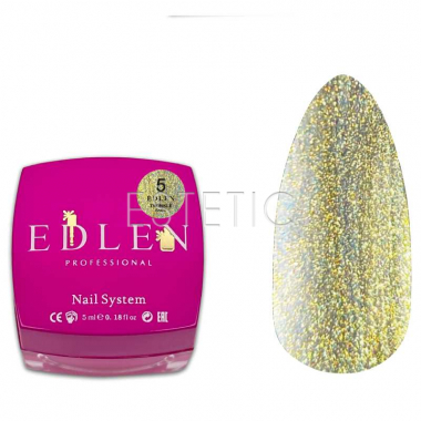 Паста для дизайну нігтів Edlen Twinkle paste 5 перлинна золота, 5 мл