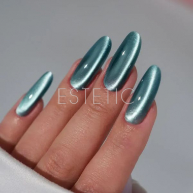 Гель-лак Easy Silk Cat 09 шёлковый кошачий глаз зелёный бутылочный, 7,5мл