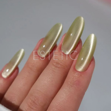 Гель-лак Easy Silk Cat 11 шёлковый кошачий глаз оливковый светлый, 7,5мл