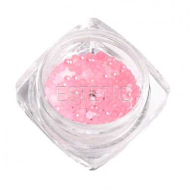 Жемчужины для дизайна ногтей Komilfo Light pink розовые, 2 мм