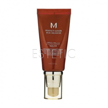 Тональный ББ-крем Missha M Perfect Cover BB Cream SPF42/PA++ №13 Bright Beige, 50 мл