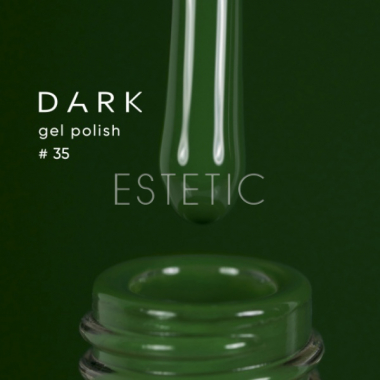 Гель-лак Dark gel polish 35 зелений колір листя, 6мл