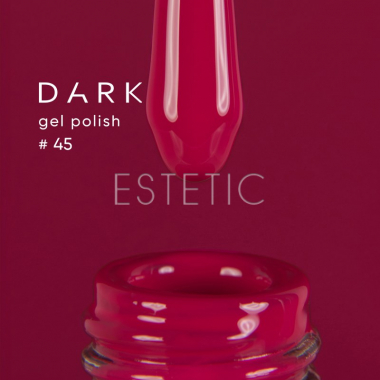 Гель-лак Dark gel polish 45 яркий насыщенный малиновый, 6 мл