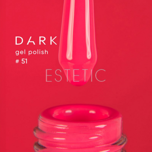 Гель-лак Dark gel polish 51 яркий насыщенный коралловый, 6 мл