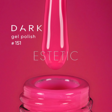 Гель-лак Dark gel polish 151 яркий малиново-розовый, 6 мл