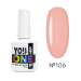 Фото 2 - Однофазный гель-лак YO! Nails One Step 106 персиково-розовый, 8 мл