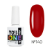 Фото 2 - Однофазный гель-лак YO! Nails One Step 140 темно-красный, 8 мл