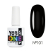 Фото 1 - Однофазный гель-лак YO! Nails One Step 101 черный, 8 мл