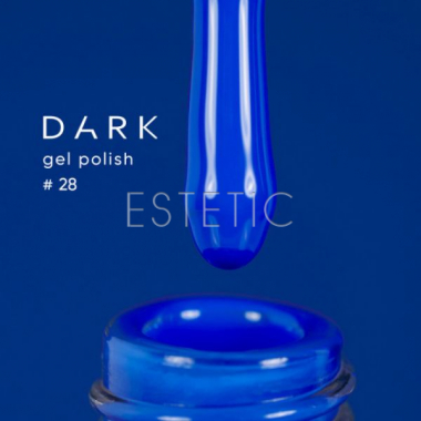 Гель-лак Dark gel polish  28 яркий синий, 6 мл