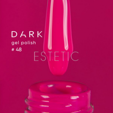 Гель-лак Dark gel polish  48 неоновый яркий розово-малиновый, 6 мл