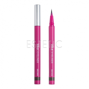 Лайнер для глаз ZOLA Eyeliner Brown коричневый, 0,5 мл