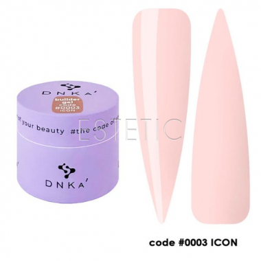 Гель DNKa Builder Gel #0003 Icon ніжно-рожевий зефірний, 15 мл