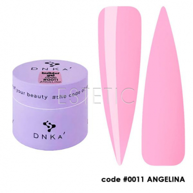 Гель DNKa Builder Gel #0011 Angelina світло-рожевий зефірний, 15 мл