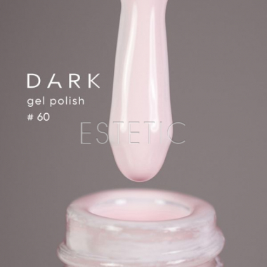 Гель-лак Dark gel polish  60 бело-розовый айвори, 6 мл