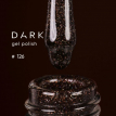 Гель-лак Dark gel polish 126 Cosmos глибокий фіолетово-коричневий з голографічними блискітками, 6 мл