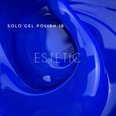 Однофазный гель-лак Touch Solo Gel Polish 18 синий неон, 9 мл