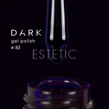 Гель-лак Dark gel polish  83 глубокий темно-синий с фиолетовым оттенком, 6 мл