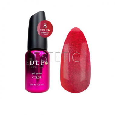 Гель-лак Edlen Impress cat eye 8, 9 мл кришталеве котяче око