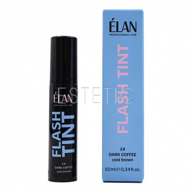 Система прямой окраски бровей ELAN Flash Tint 14 Dark Coffee, 10 мл