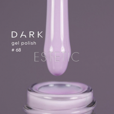 Гель-лак Dark gel polish  68 ніжний світло-ліловий, 6 мл