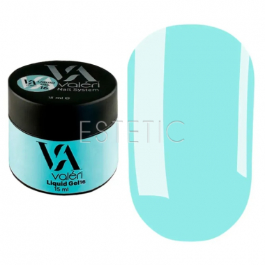 Рідкий гель Valeri Liquid Gel 016 бірюзовий, 15 мл