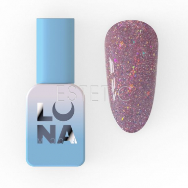 Гель-лак LUNA Color №217 Reflection світловідбиваючий димчасто-рожевий з різними блискітками,8мл