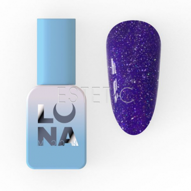 Гель-лак LUNA Color №223 Reflection светоотражающий синий с серебристыми блесточками,8мл