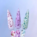 Фото 2 - Гель для нігтів Lunamoon Flower Gel №2 Flower Gel №2 молочно-бузковий з бузковими сухоцвітами, 15 мл