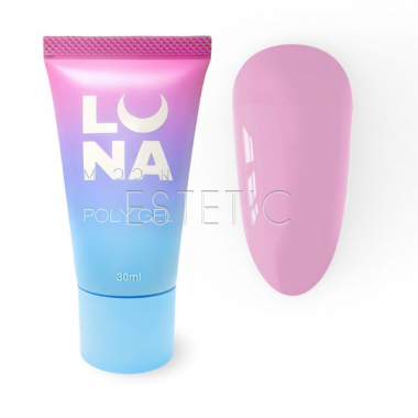 Полигель для наращивания Lunamoon Poly Gel 08 розовый холодный, 30 мл